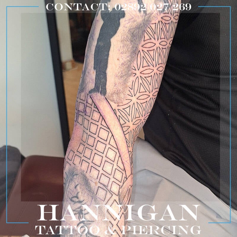 pattern sleeve tattoo