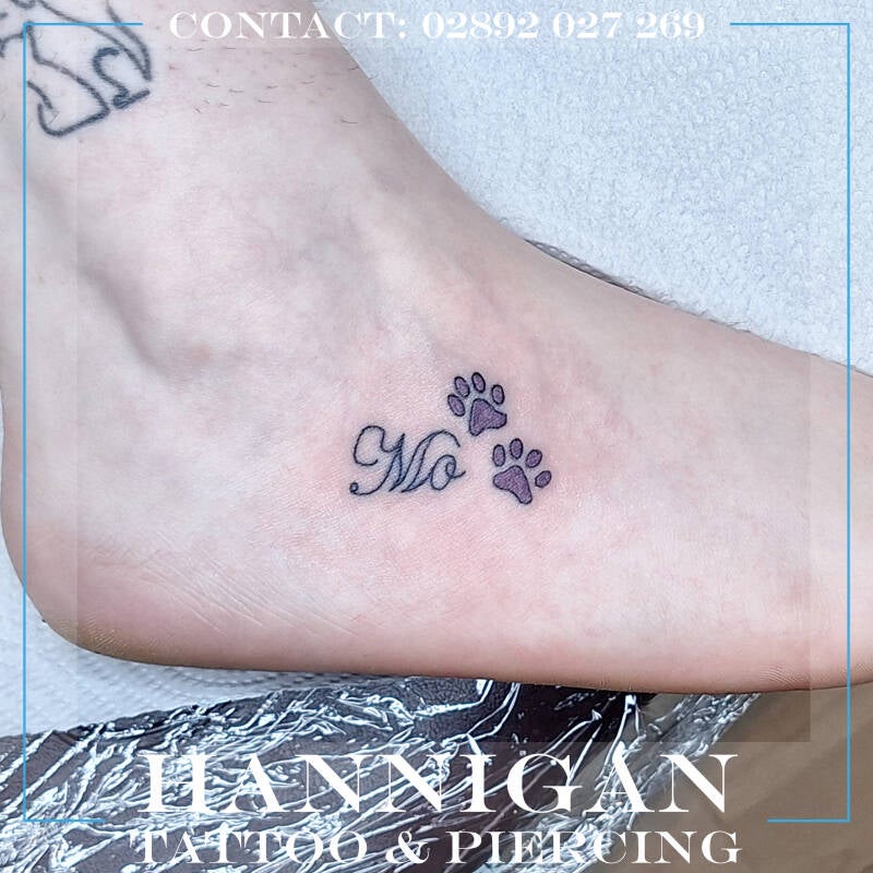 pet comemeration foot tattoo