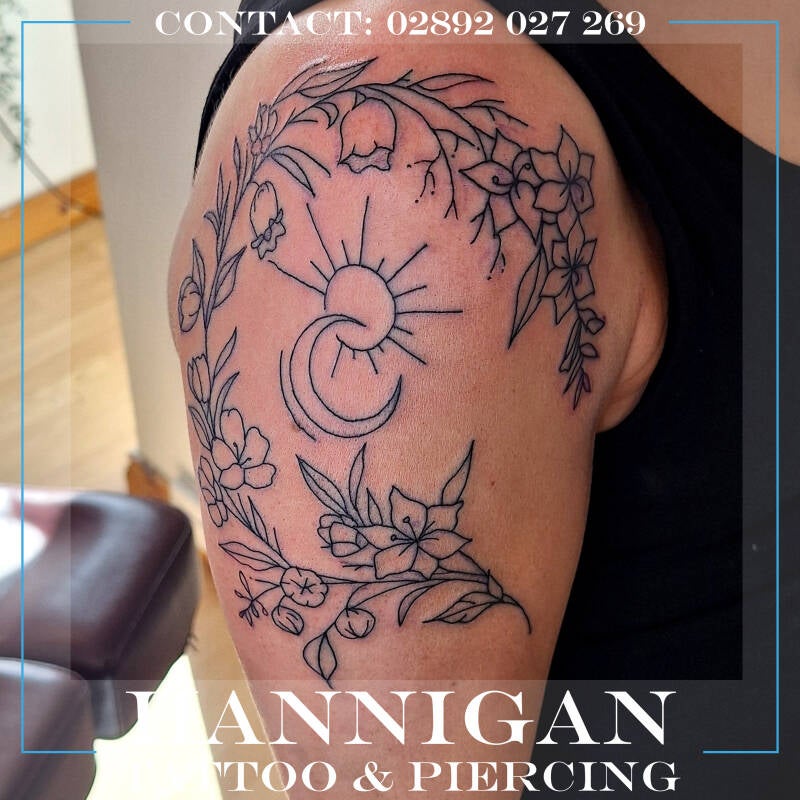 sun and moon sleeve design