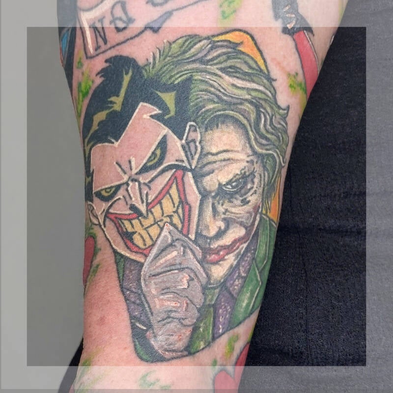 joker large tattoo