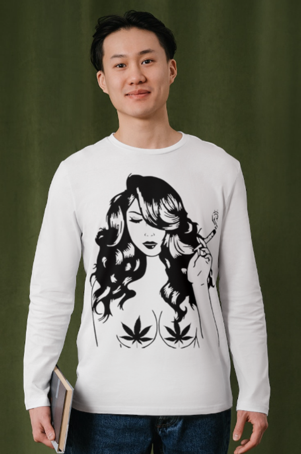 woman weed t-shirt