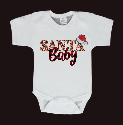Santa baby romper