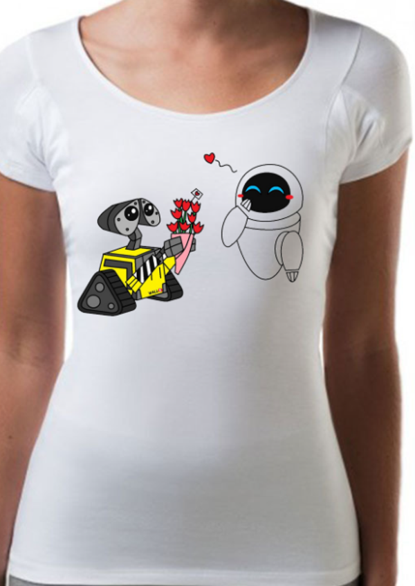 Wall-e en Eve t-shirt