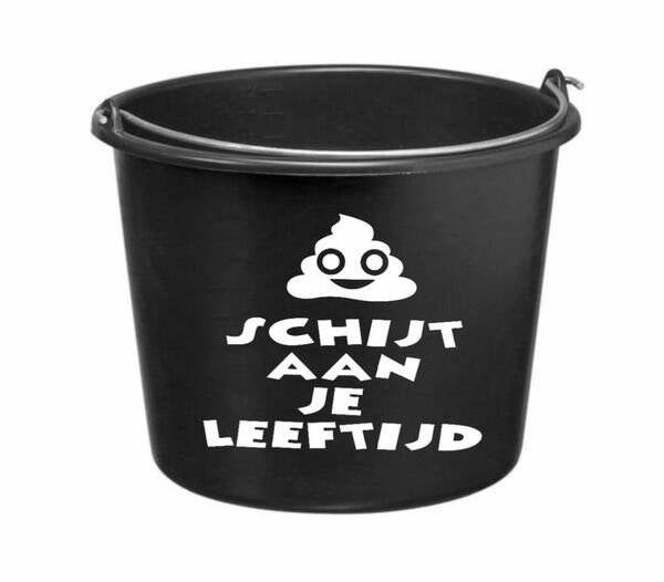 schijt aan je leeftijd emmer