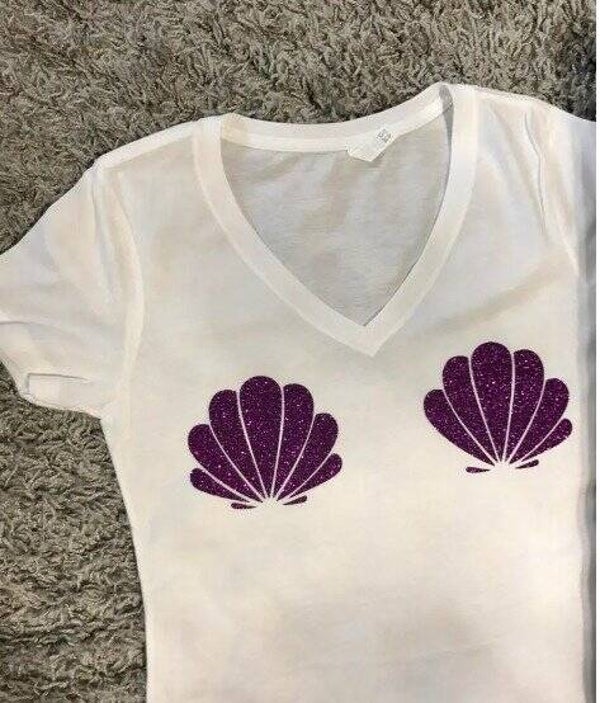 zeemeermin schelpjes t-shirt