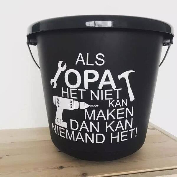 als... het niet kan maken dan kan niemand het emmer