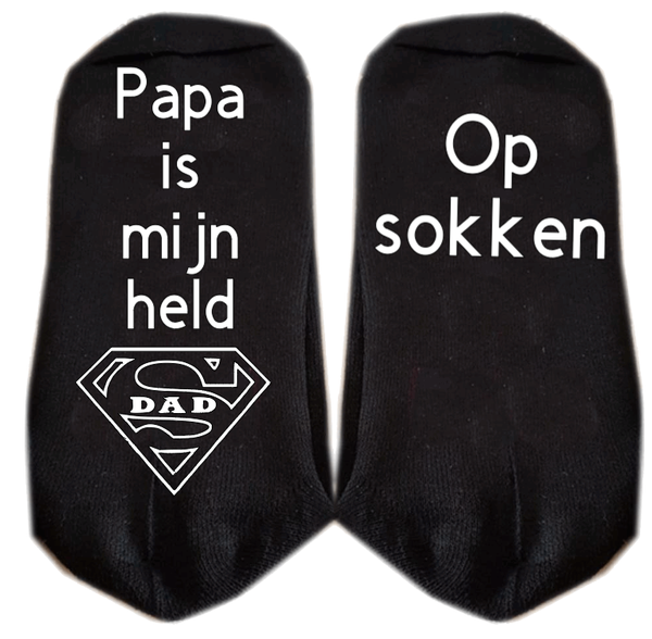 papa is mijn held op sokken