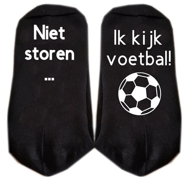 niet storen.. ik kijk voetbal sokken