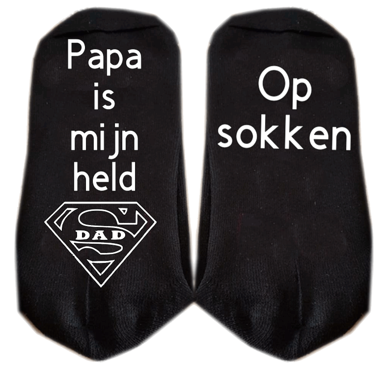 papa is mijn held op sokken