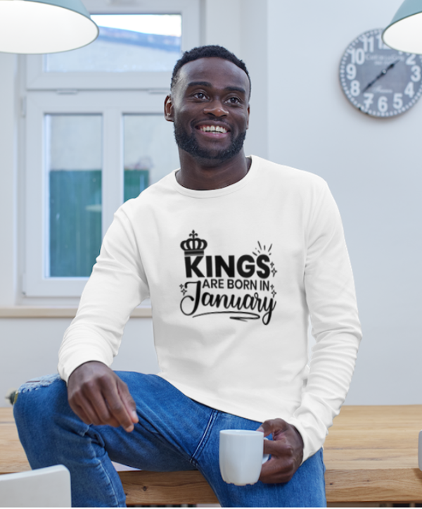 kings are born in... t-shirt div varianten