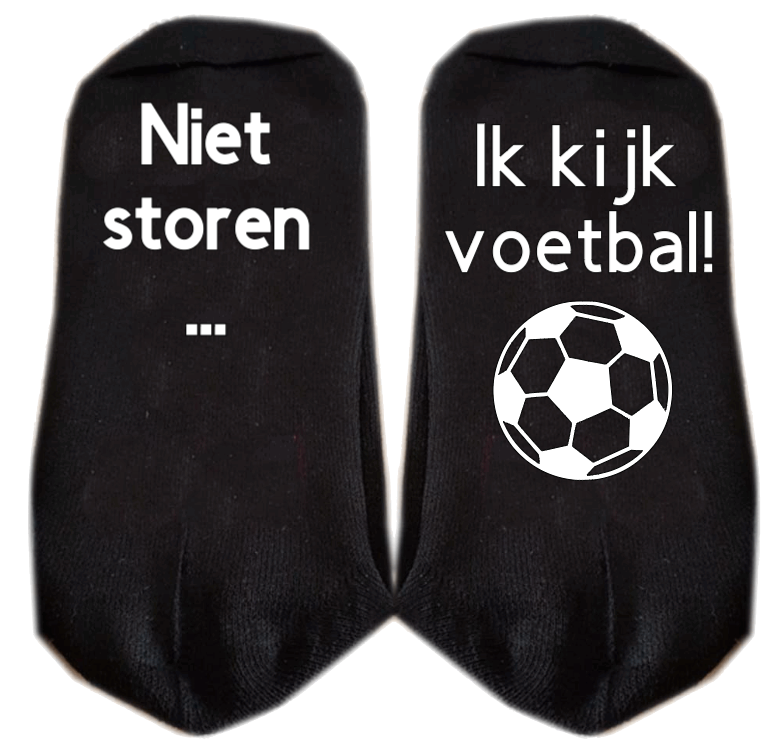 niet storen.. ik kijk voetbal sokken