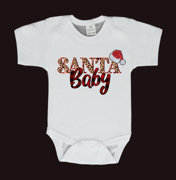 Santa baby romper