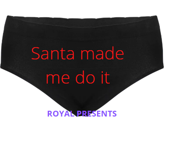 santa made me do it onderbroek