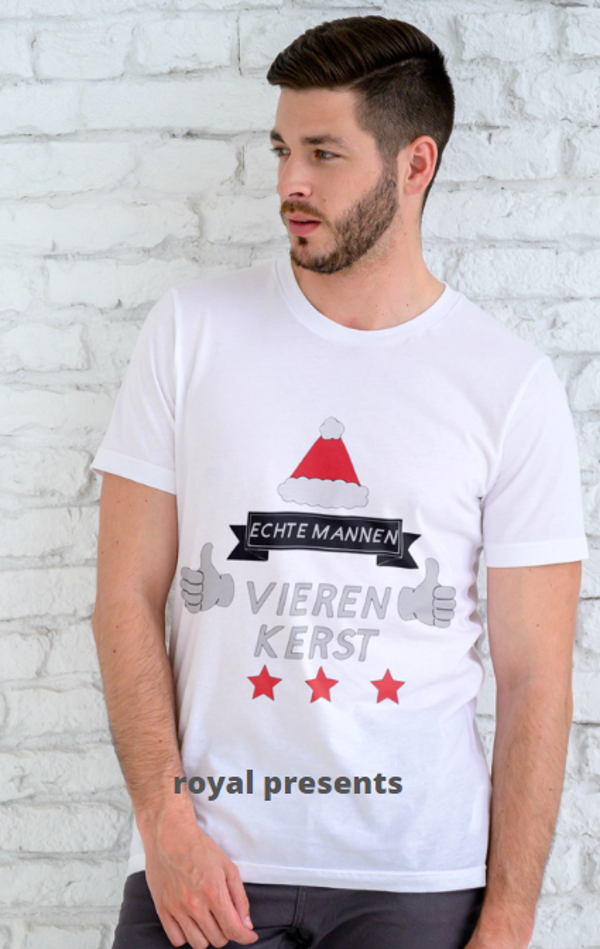 echte mannen vieren kerst  t-shirt of hoodie