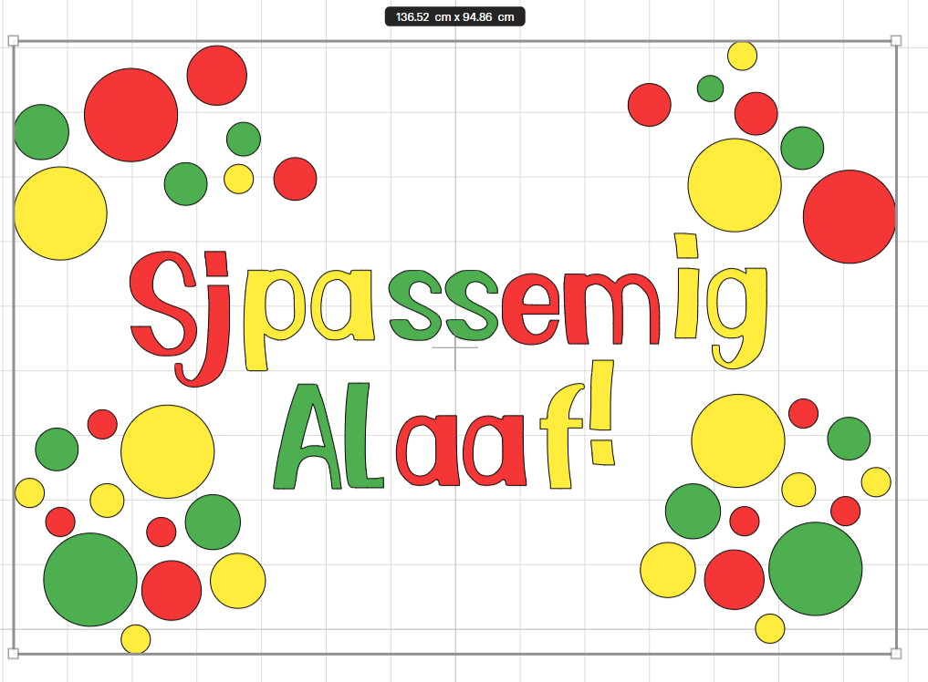 Carnaval raamsticker herbruikbaar sjpassemig alaaf