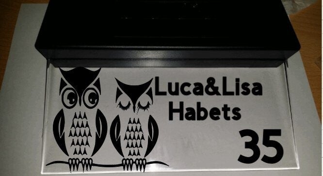 uiltjes huisnummerbord