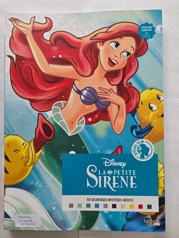 Disney -  La Petitie Sirene - Ariel - kleuren op nummer