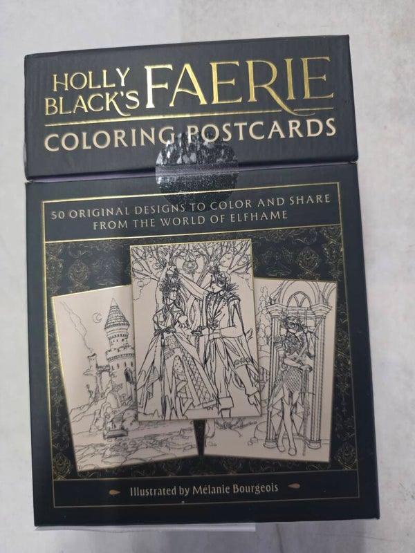 Holy Black's Faerie Coloring Postcards