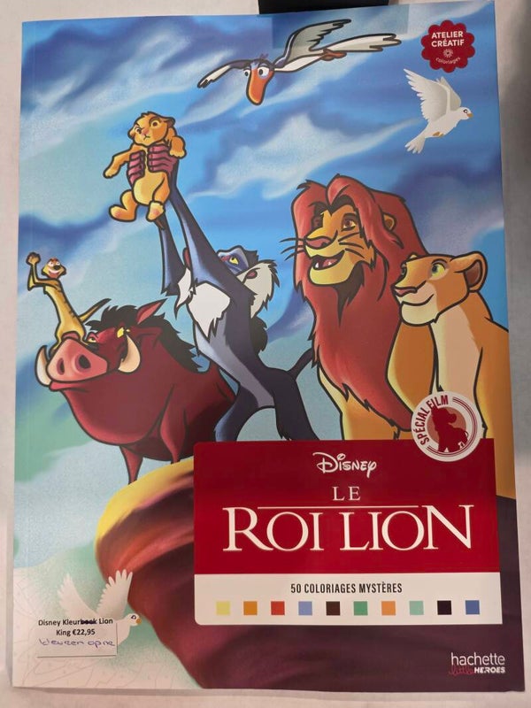 Disney - Kleuren op nummer - Lion King - Le Roi Lion