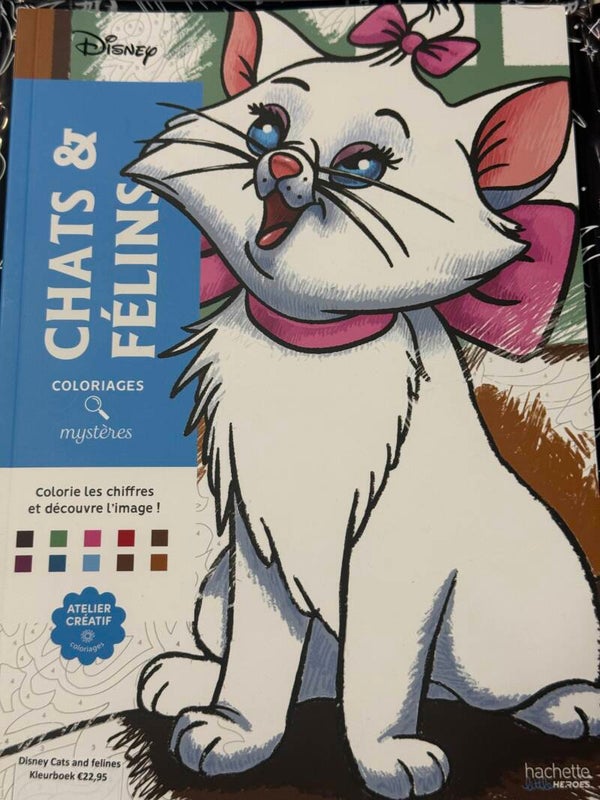 Disney - kleuren op nummer - Cats and Félines
