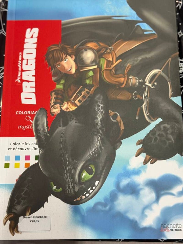 DreamWorks  - Kleuren op nummer - Dragons