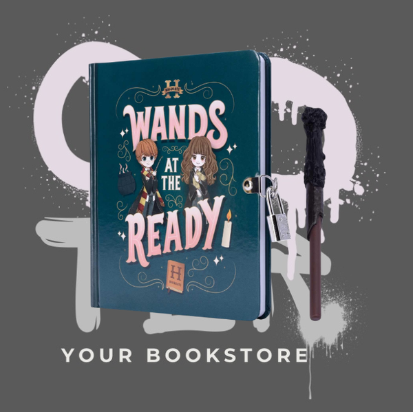 Harry Potter: Wands at the Ready Lock & Key Diary