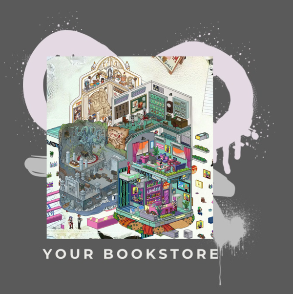 Set met 4 Stickervellen - Cyberpunk Hut - Oude Tombe - Horror Ziekenhuis - Vloek van de Farao