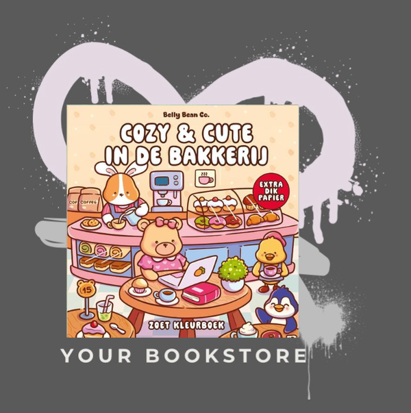 Cozy Colouring - Cozy & Cute in de Bakkerij - Belly Bean Co.