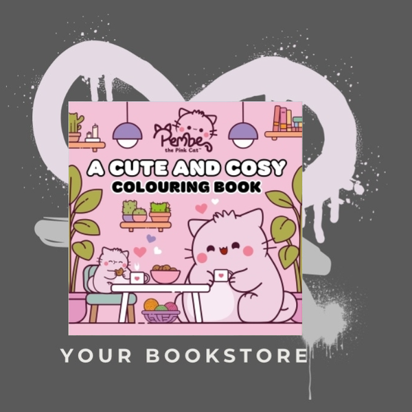 Cozy Colouring - Pembe the Pink Cat