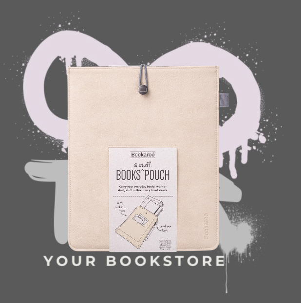 Bookaroo Books & Stuff Pouch - Cream