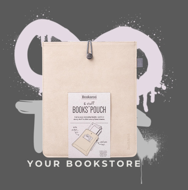 Bookaroo Books & Stuff Pouch - Cream