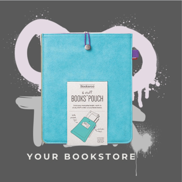 Bookaroo Book & Stuff Pouch - Turquoise