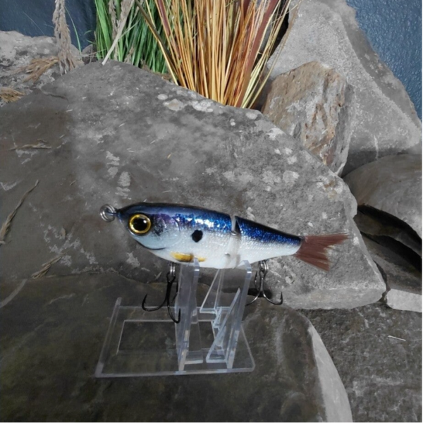 5" Junior Swim Sparkle Blue Back Shad Bait