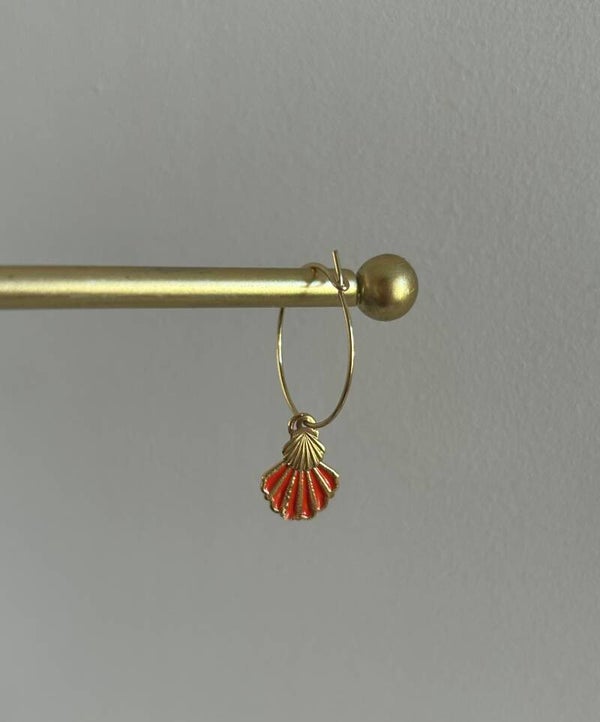 Mini shell with orange shell