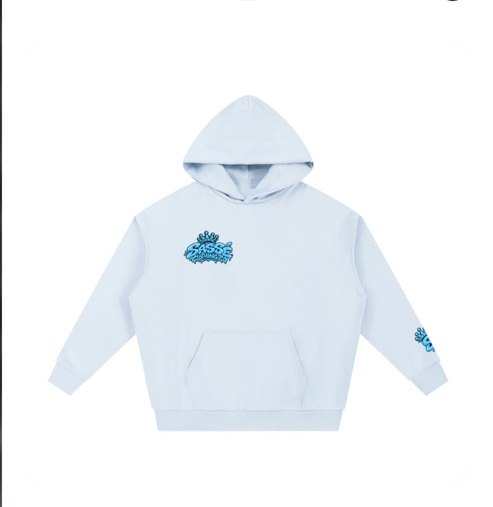 All Blue heavyweight hoodie