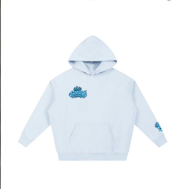 All Blue heavyweight hoodie