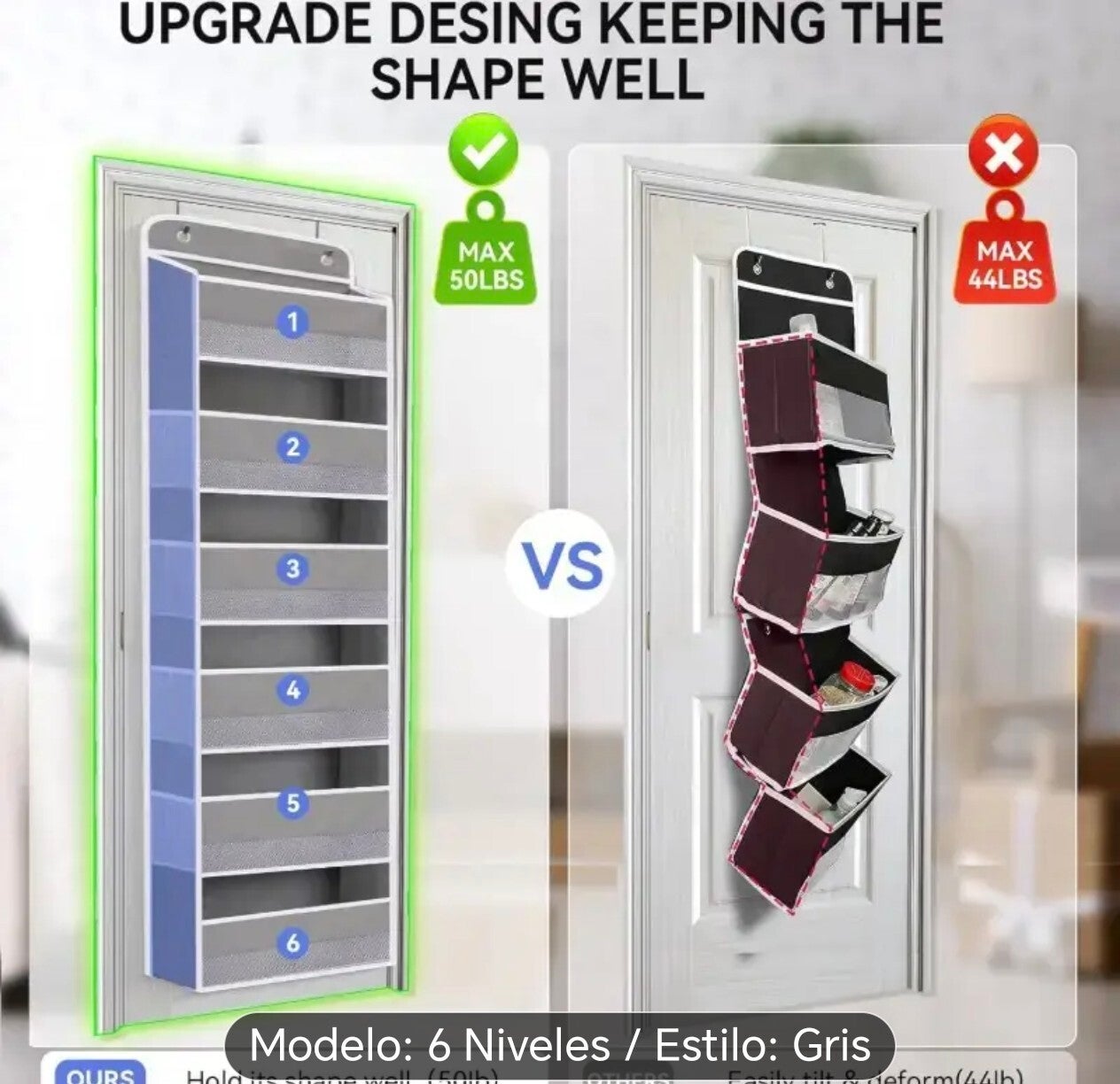 Estante colgante plegable