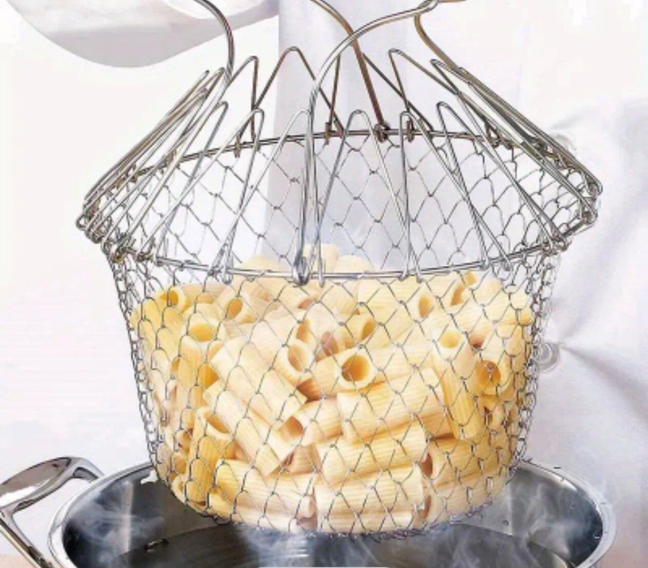 Canasta plegable para excurrir aceite