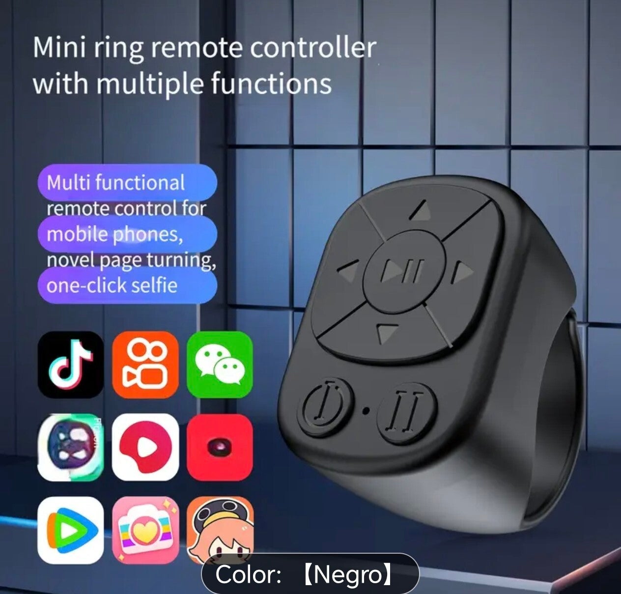 Anillo multifuncional para teléfono movil