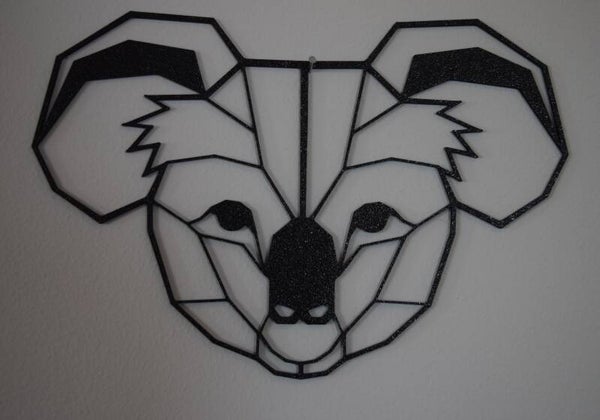 Muur Decoratie Zwart Koala
