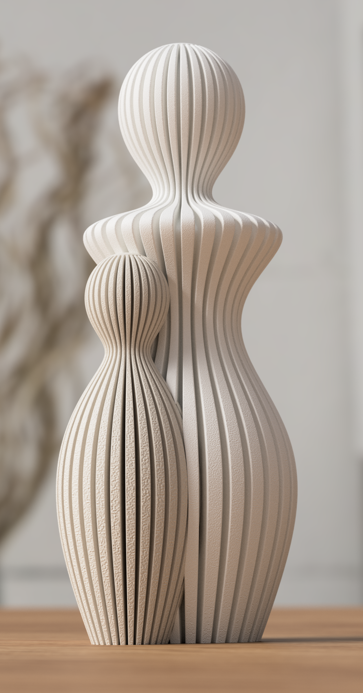 Familie gezinsbeeldje moeder 1 kind 13cm