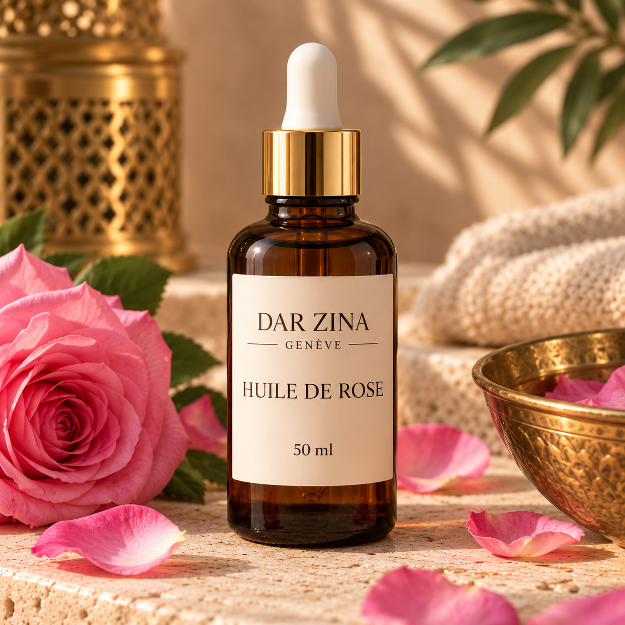 Huile de Rose 50 ml — 100 % naturelle