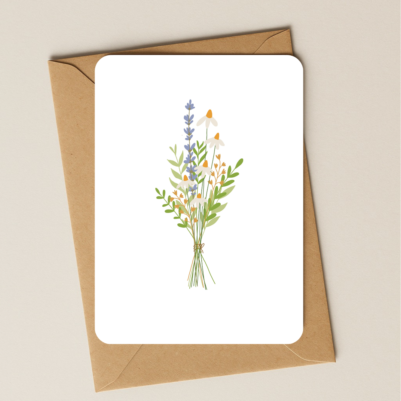 Blanco - Bosje bloemen