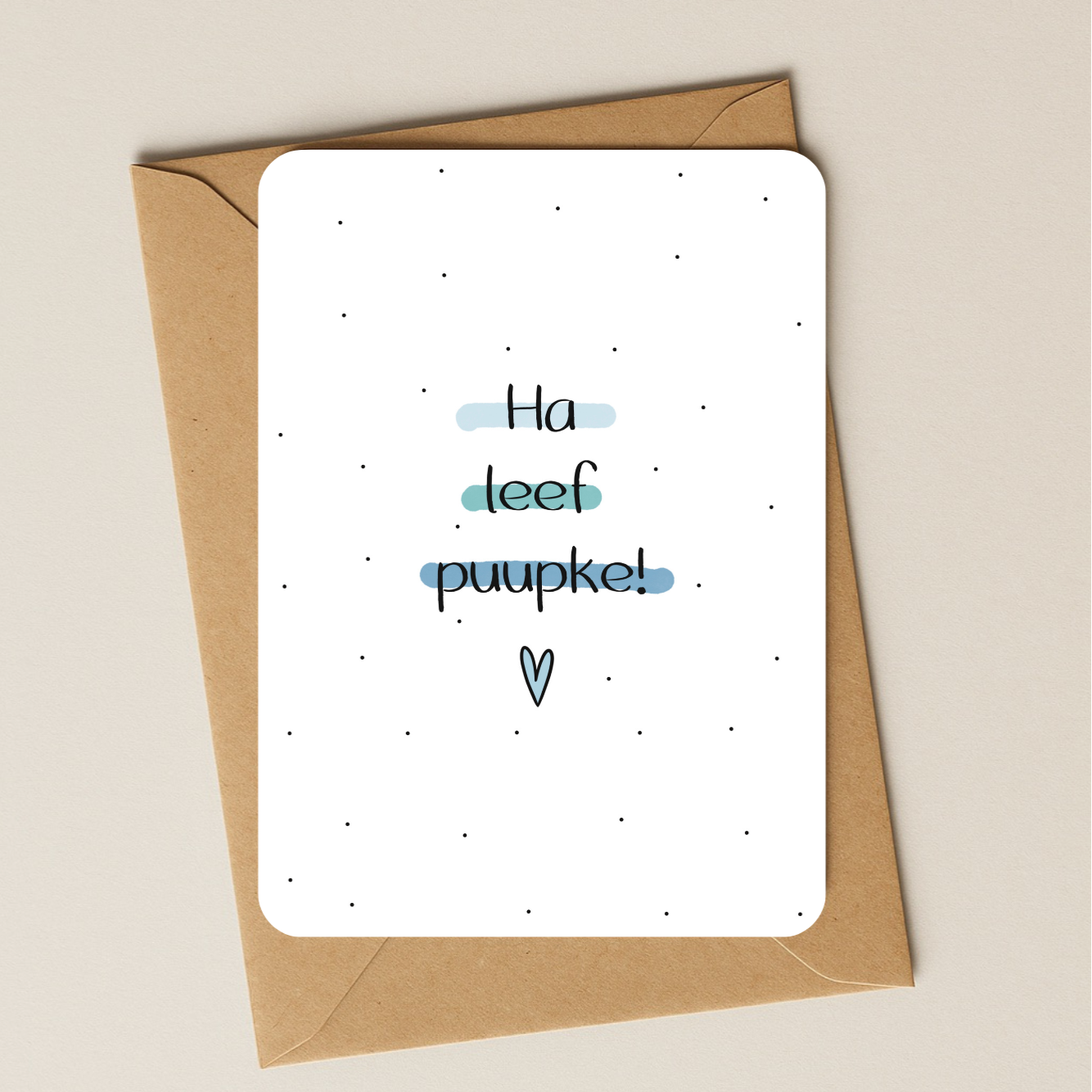 Baby - Ha leef puupke blauw