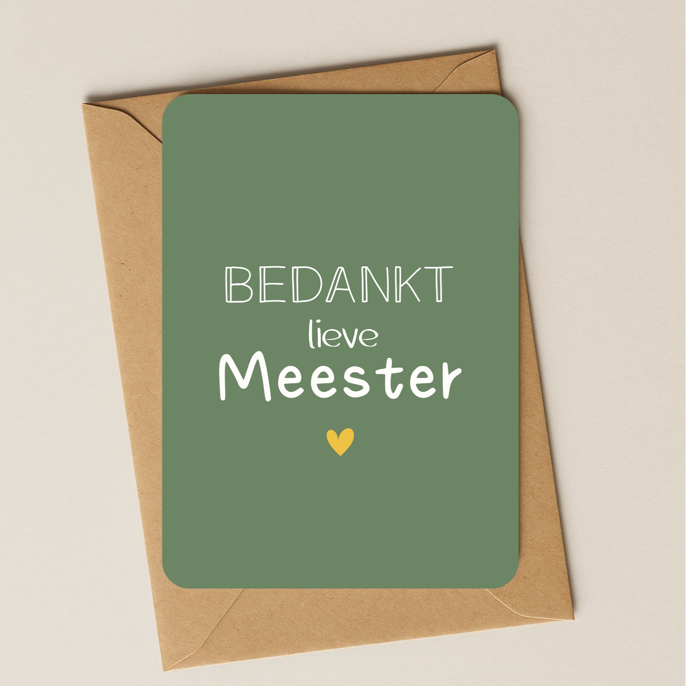 Bedankt - Bedankt meester