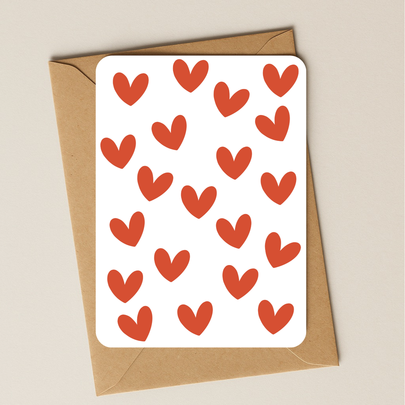 Blanco - Rode hartjes