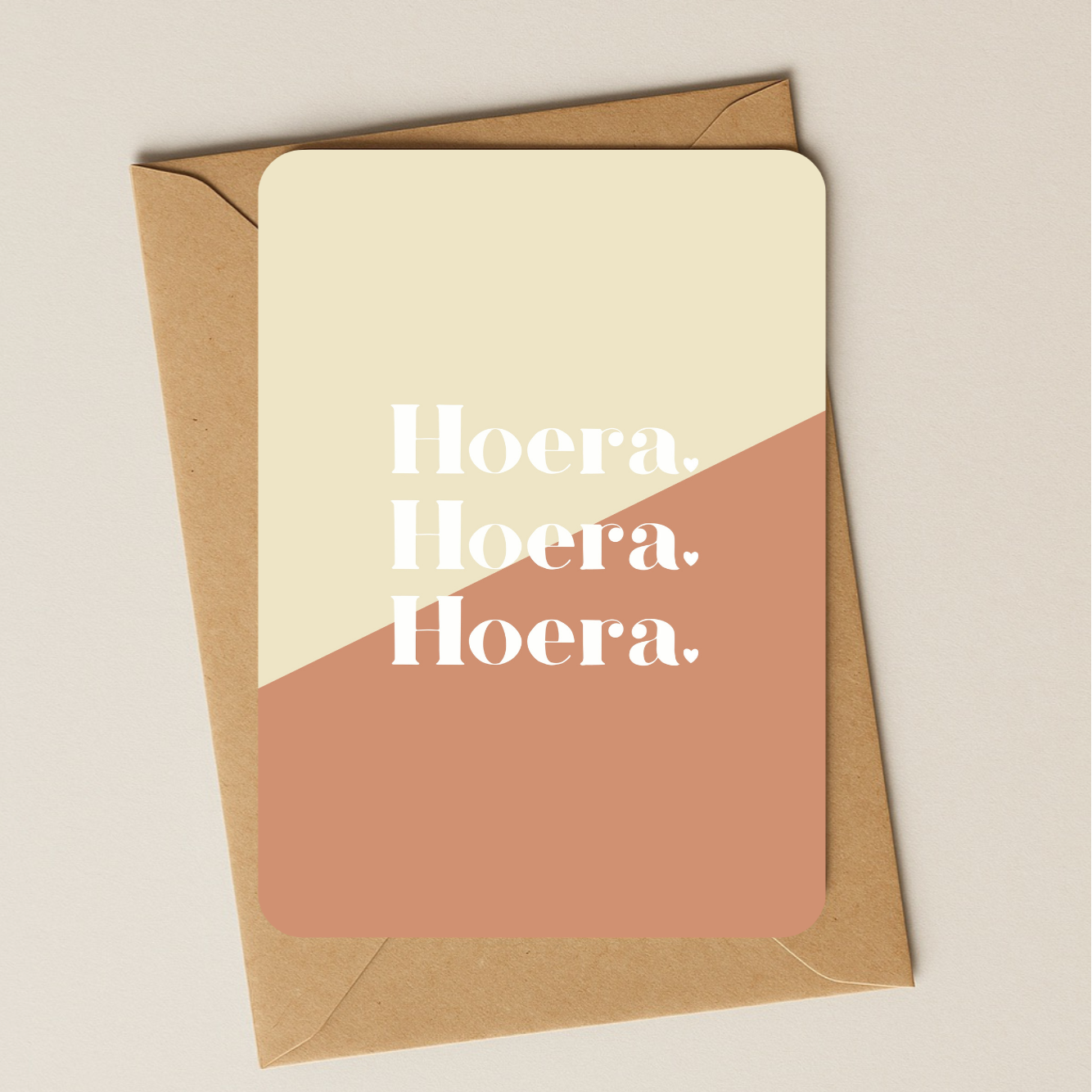 Verjaardag - Hoera 3x roest