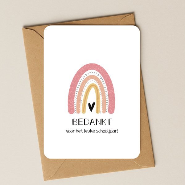 Bedankt - Schooljaar 2