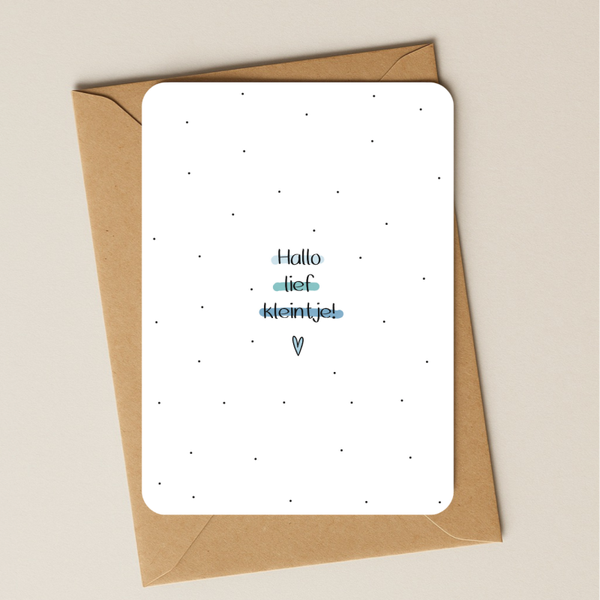 Baby - Hallo lief kleintje blauw