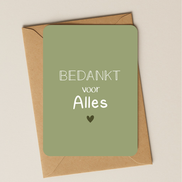 Bedankt - Bedankt voor alles